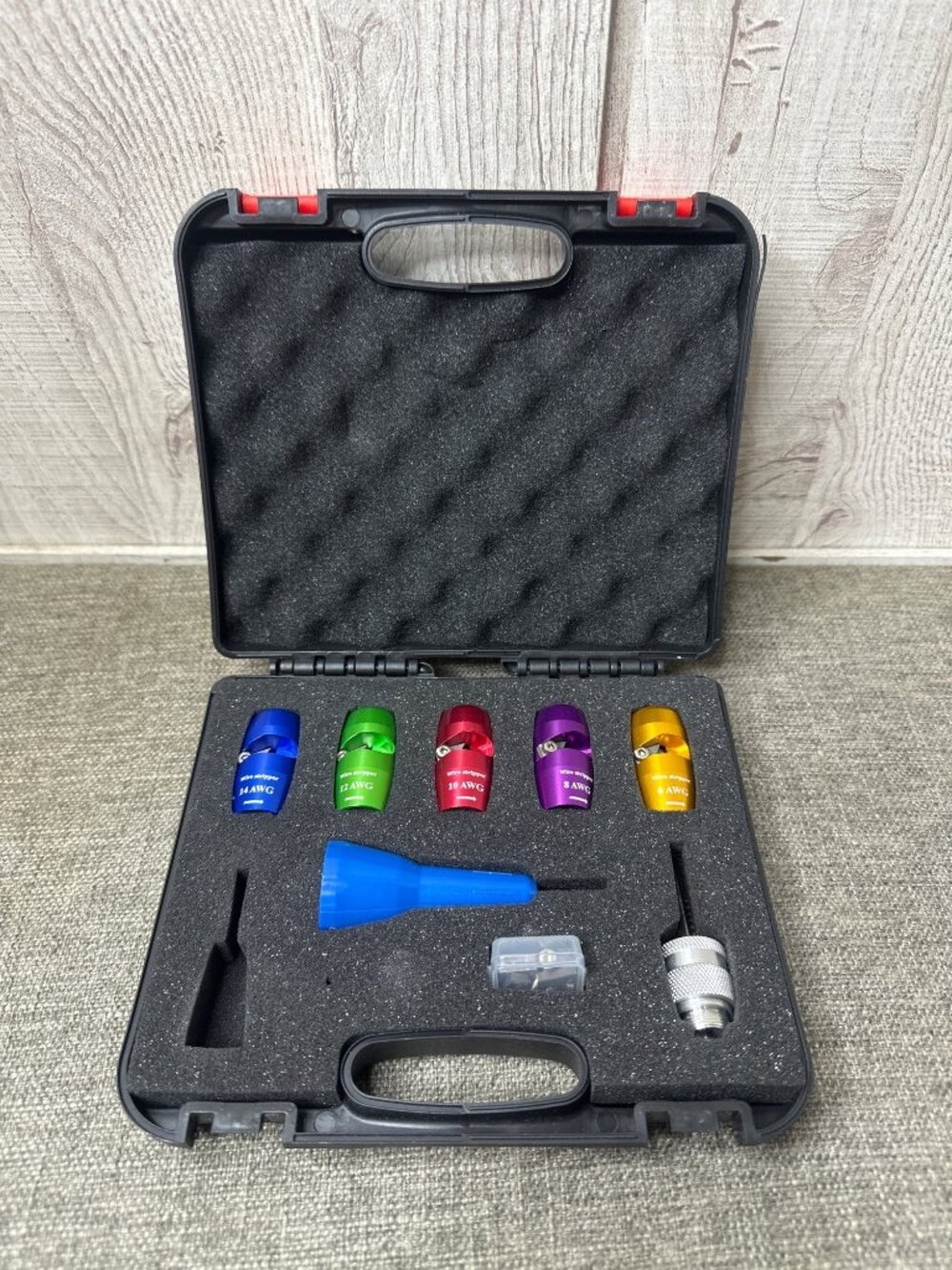 Mozeyerh Wire Stripper Twister Set for Drill 6-14 AWG Tools Electrician Kit READ